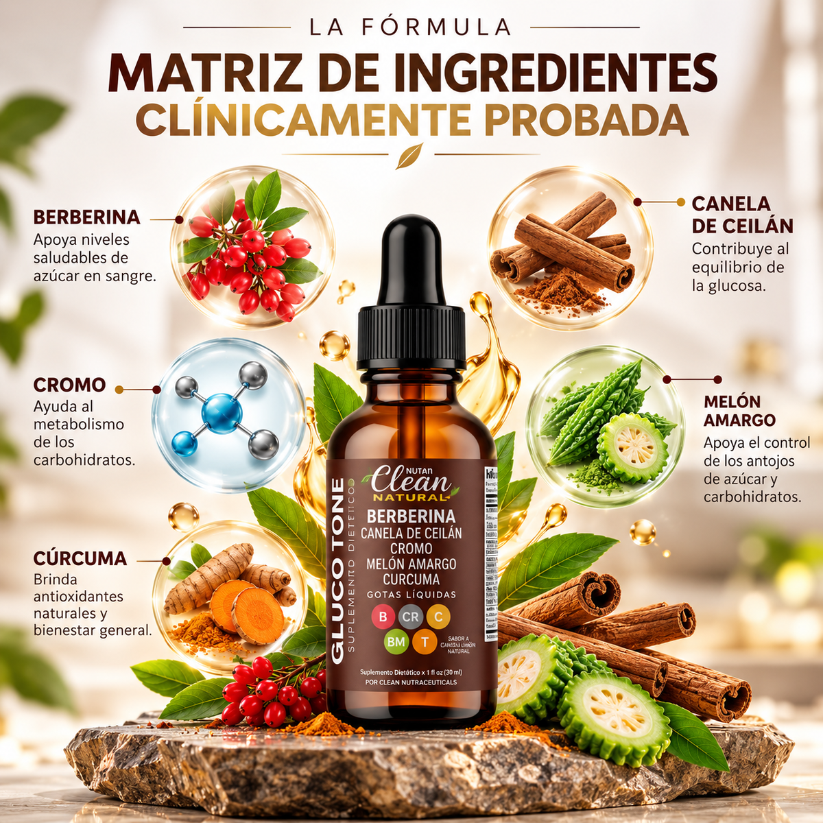 Gluco Tone | Berberina en Gotas