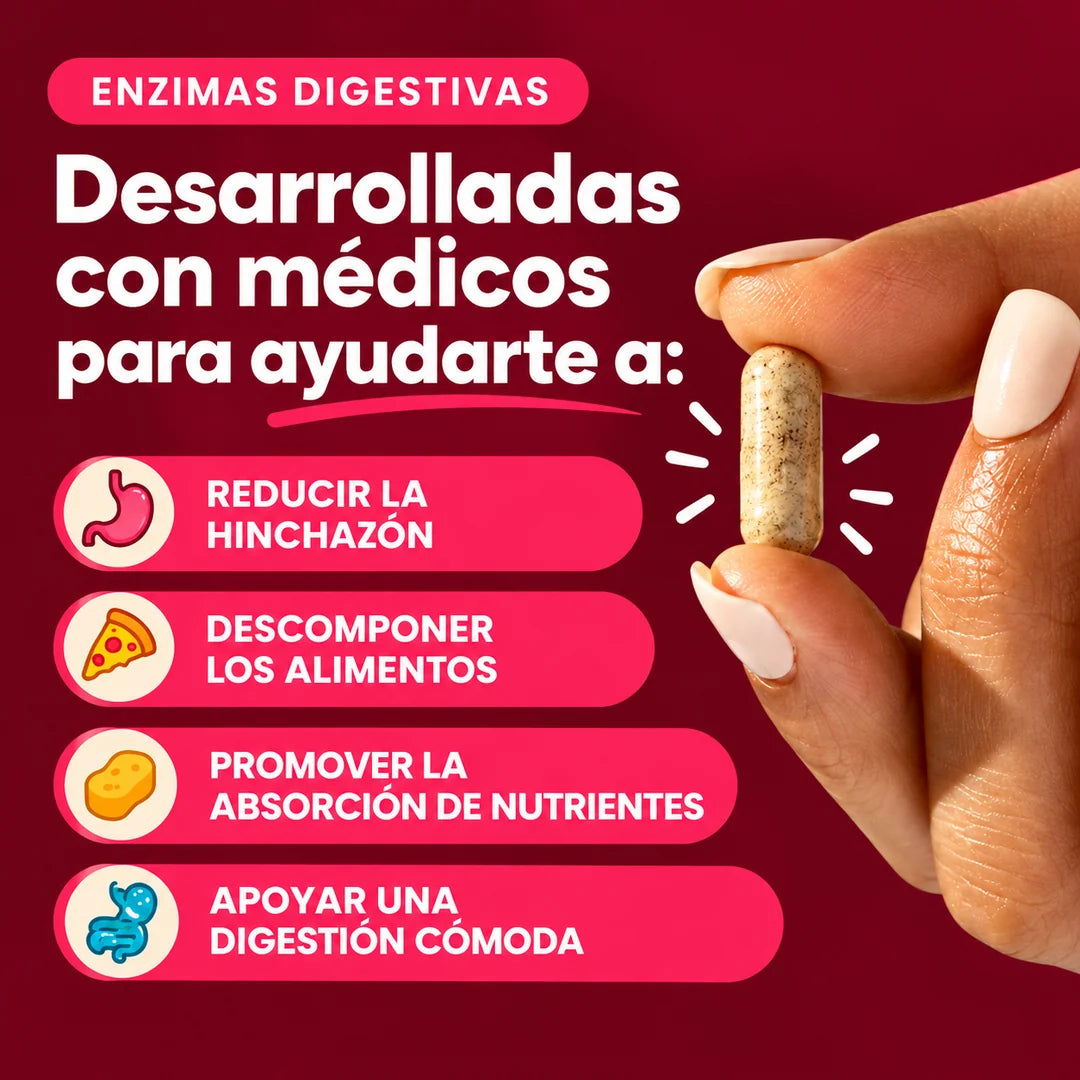 Enzimas Digestivas 16 en 1 + Probióticos | 60 Cápsulas