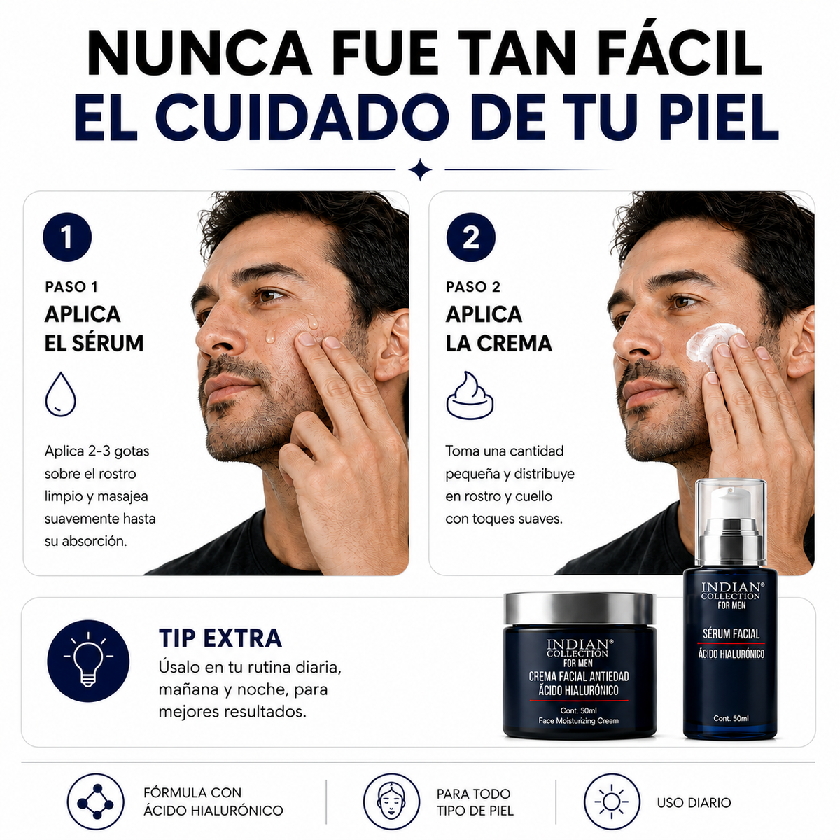 ZENTRIX MEN™ | Pack Facial Antiedad para Hombre