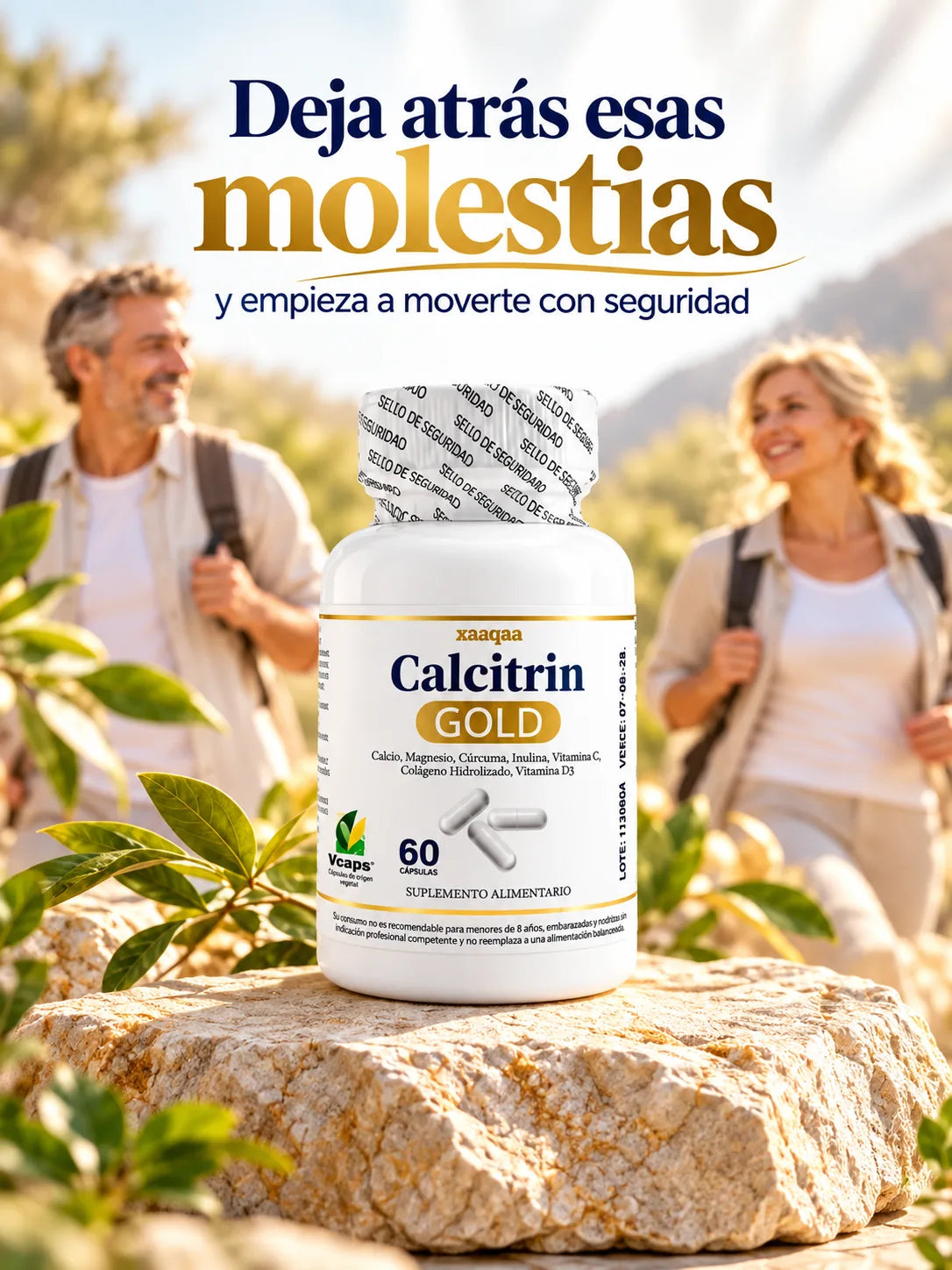Calcitrin GOLD | Fórmula 7 en 1 para Huesos y Músculos